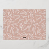 Adore Him Photo Roos Gold Folie Feestdagenkaart (Achterkant)