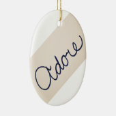 Adore Kerstversier Keramisch Ornament (Rechts)