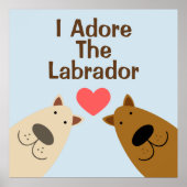 Adore Labrador Poster (Voorkant)