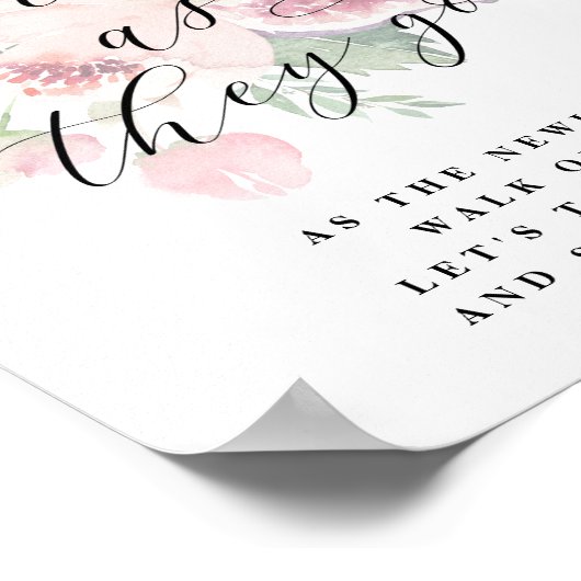 Adore Let it Snow Pas getrouwd Send Off Weduwen Si Poster (Hoek)