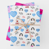 Adore pop lover valentine inpakpapier vel (In situ)