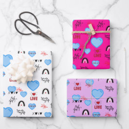 Adore pop lover valentine inpakpapier vel