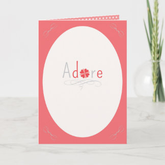 Adore You Feestdagen Kaart