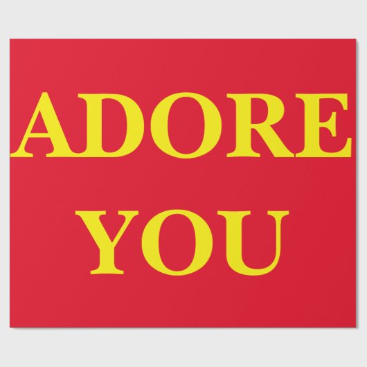 Adore You Wrapping Paper Cadeaupapier (Vlak)