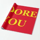 Adore You Wrapping Paper Cadeaupapier (Uitgerold)
