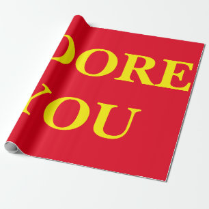 Adore You Wrapping Paper Cadeaupapier