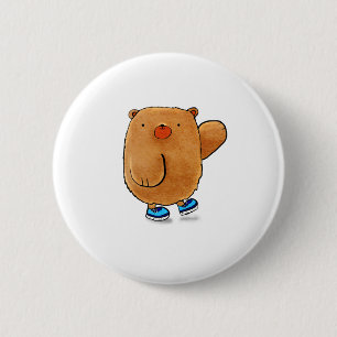Adoreable Teddy Bear Button