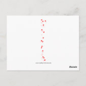 Adoreable Toddler neemt Bath  Valentijn Briefkaart (Achterkant)