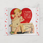 Adoreable Toddler neemt Bath  Valentijn Briefkaart (Voorkant)
