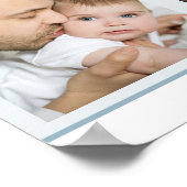 ADORED 6 Photo Collage Blue and White Baby Afbeeld Poster (Hoek)