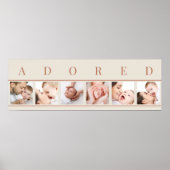 ADORED Photo Collage Clay Natural 6 Baby Afbeeldin Poster (Voorkant)