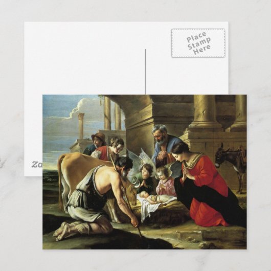 Adoring Shepherds 17e eeuw Briefkaart (Voorkant / Achterkant)