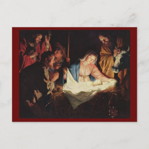 Adoring Shepherds door Gerard van Honthorst Briefkaart