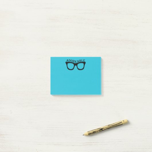Adorkable - Dork - Nerd - Geek Post-it® Notes (Op bureau)