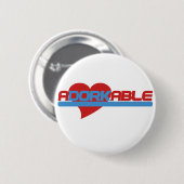 Adorkable Schattige Dork Ronde Button 5,7 Cm (Voorkant /achterkant)