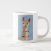 Adorned Llama - Beige Grote Koffiekop (Rechts)