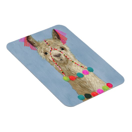 Adorned Llama - Beige Magneet (Rechterzijde)