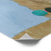 Adorned Llama - Beige Poster (Hoek)