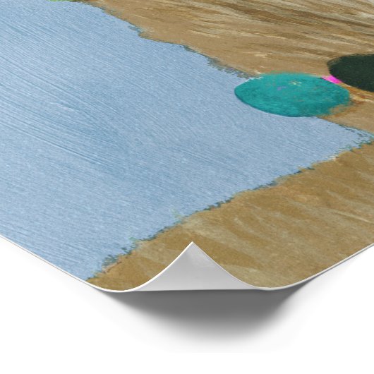 Adorned Llama - Beige Poster (Hoek)