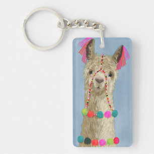 Adorned Llama - Beige Sleutelhanger