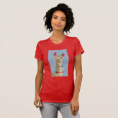 Adorned Llama - Beige T-shirt (Voorkant volledig)