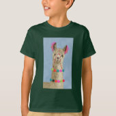 Adorned Llama - Beige T-shirt (Voorkant)