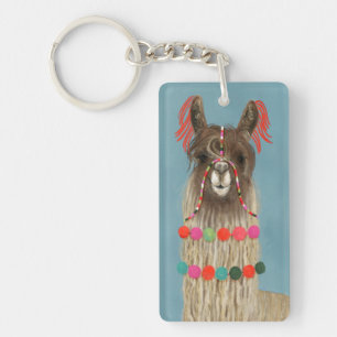 Adorned Llama - Brown Sleutelhanger