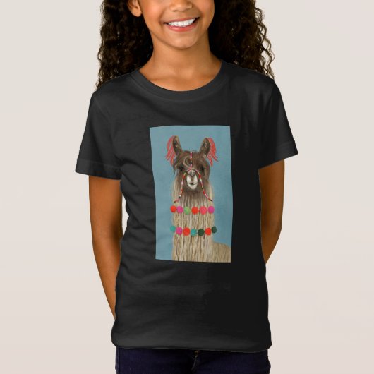 Adorned Llama - Brown T-shirt (Voorkant)