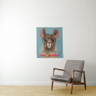 Adorned Llama - Brown Wandkleed