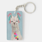 Adorned Llama - White Sleutelhanger (achterkant)