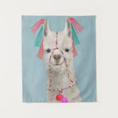 Adorned Llama - White Wandkleed (Voorkant)