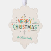 Adorno de cerámica ornament kaart (Links)