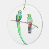 Adorno navideño quetzales keramisch ornament (Links)