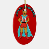 Adorno Super Coqui Feliz Navidad Keramisch Ornament (Rechts)