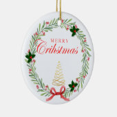 Adornos de Navidad personalizados Keramisch Ornament (Rechts)