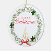 Adornos de Navidad personalizados Keramisch Ornament (Links)