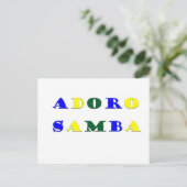 Adoro Samba Briefkaart (Staand voorkant)