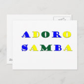 Adoro Samba Briefkaart (Voorkant / Achterkant)