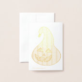 Adorobale pompoen folie kaarten (Met envelop)