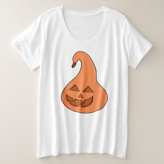 Adorobale pompoen grote maat t-shirt (Design voorkant)