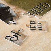 Adoroing German Shepherd Foto Legpuzzel (Zijkant)