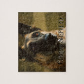 Adoroing German Shepherd Foto Legpuzzel (Verticaal)