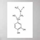 adrenaline chemisch chemisch hormoon elem poster (Voorkant)