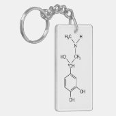 adrenaline chemisch chemisch hormoon elem sleutelhanger (Voorkant Links)
