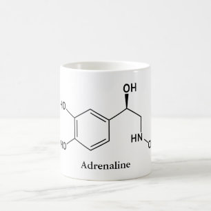 Adrenaline Epinefrine Molecuul Chemie Koffiemok