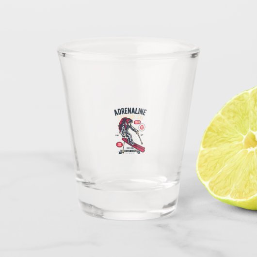 Adrenaline Extreme Ski Shot Glas (Voorkant)