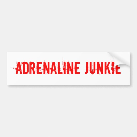 Adrenaline Junkie sticker voor extreme sporten (Voorkant)