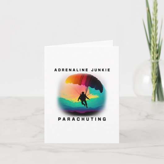 Adrenaline Junkies - Een parachute Design Kaart (Voorkant)