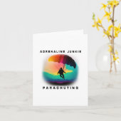 Adrenaline Junkies - Een parachute Design Kaart (Gele Bloem)