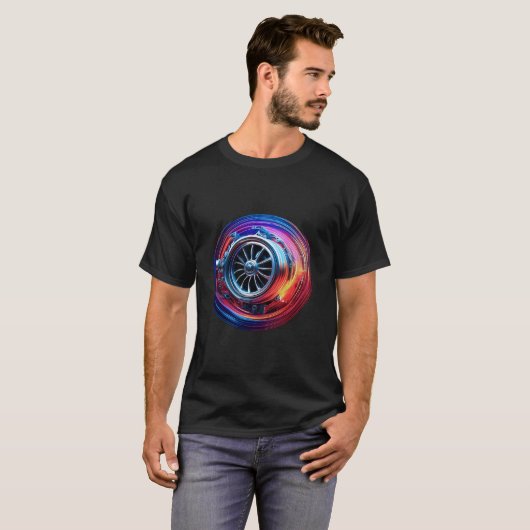 adrenaline met turbocompressor t-shirt (Voorkant volledig)